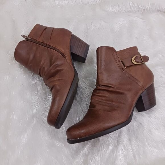 BareTraps Rodin Brown Leather Booties size 9 - Picture 6 of 6